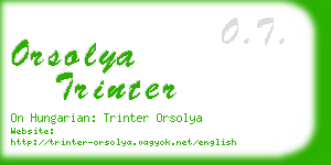 orsolya trinter business card